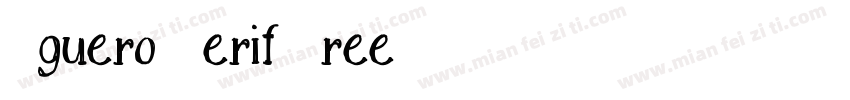 Aguero Serif Free字体转换